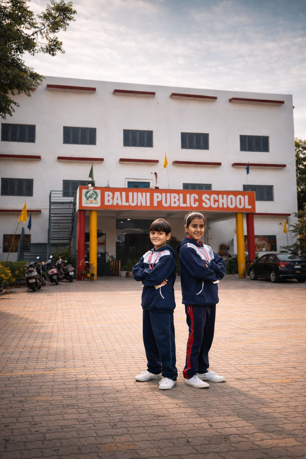 Students at Baluni Public School, Unit-III